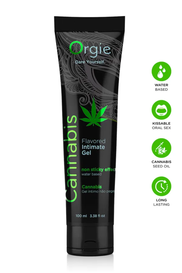 Lubrifiant eau Lube Tube Cannabis 100ml - 94edenstreet.com - sexshop en ligne