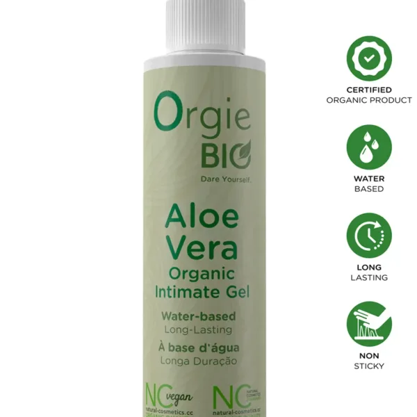 Gel Intime Bio à Base dEau à l’Aloe Vera