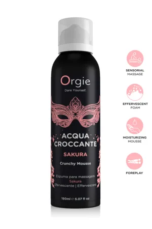 Mousse de massage effervescente Sakura 150ml - 94edenstreet.com - sexshop en ligne