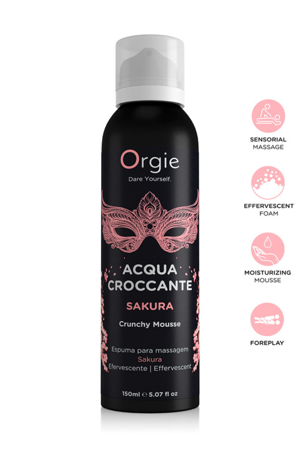 Mousse de massage effervescente Sakura 150ml - 94edenstreet.com - sexshop en ligne