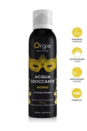 Mousse de massage effervescente Monoi 150ml - 94edenstreet.com - sexshop en ligne
