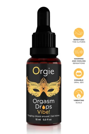 Gel d’excitation du Clitoris Orgasm Drops Vibe 15ml - 94edenstreet.com - sexshop en ligne