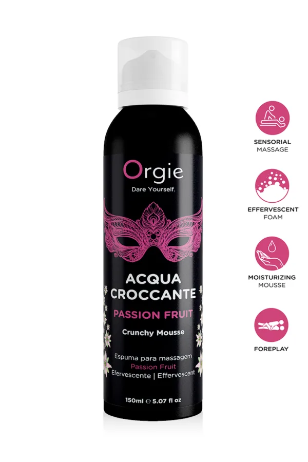 Mousse de massage effervescente Fruit de la Passion - 94edenstreet.com - sexshop en ligne