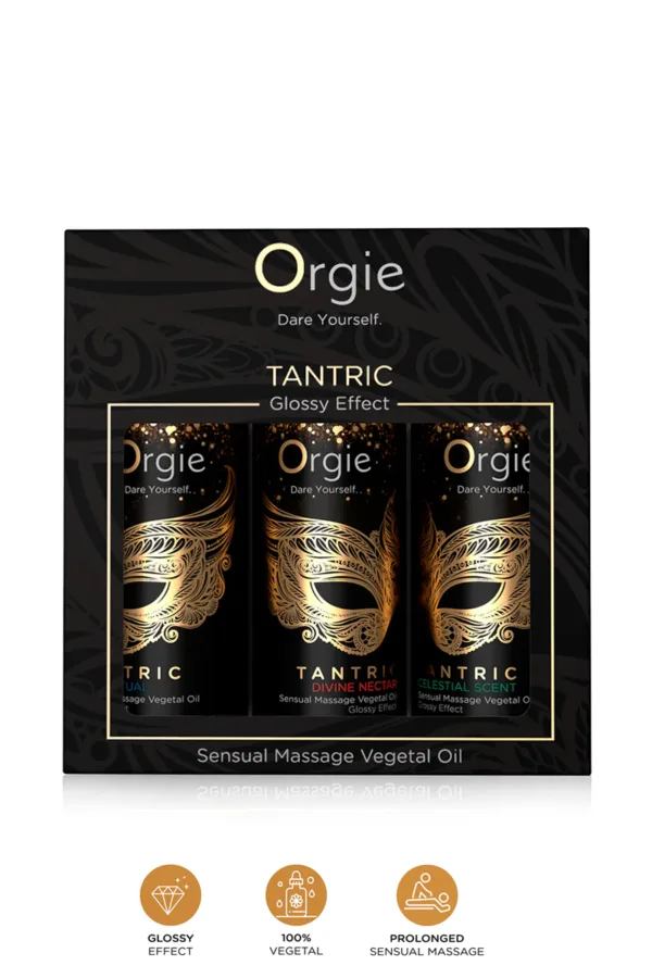 Coffret 3 huiles de massage Sensuel Tantric Collection - 94edenstreet.com - sexshop en ligne