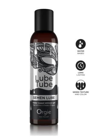 Gel intime naturel Lube Tube Semen Lube 150ml - 94edenstreet.com - sexshop en ligne