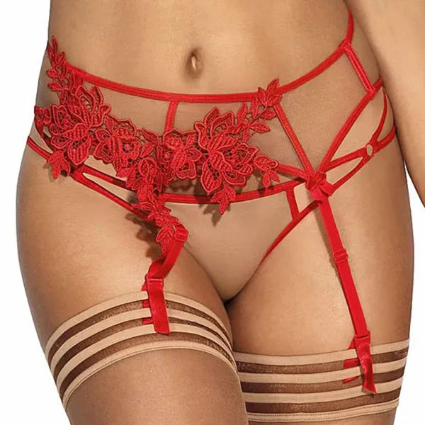 Porte-jarretelles rouge V-8862 – Axami