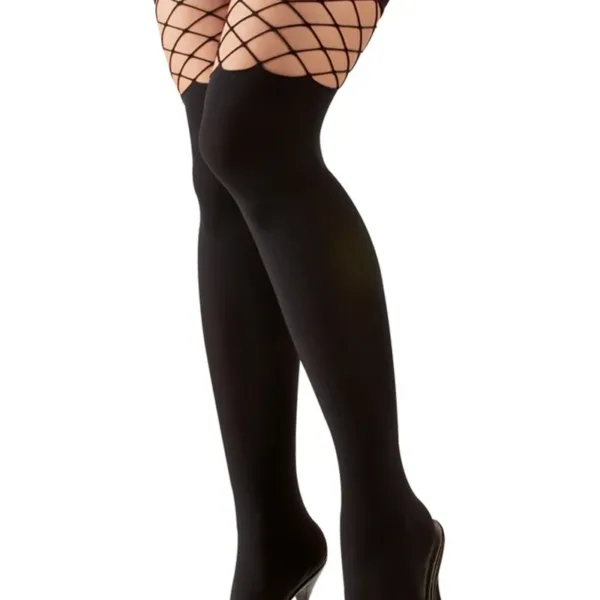 Bas autofixants opaques noir – Cotelli Legwear