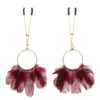 Pinces à tétons plume – Taboom - 94edenstreet.com - sexshop en ligne