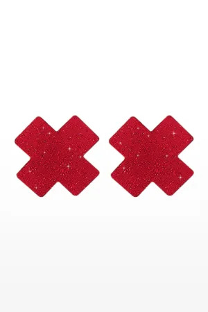 Caches mamelons Nipple X Covers rouge - 94edenstreet.com - sexshop en ligne