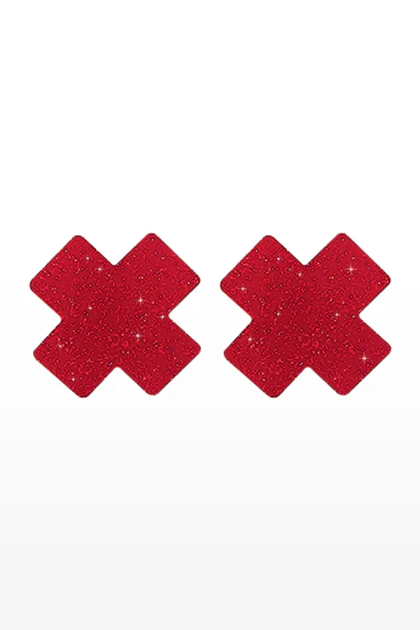 Caches mamelons Nipple X Covers rouge - 94edenstreet.com - sexshop en ligne