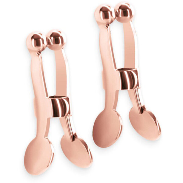 Pinces à tétons Bound rose gold