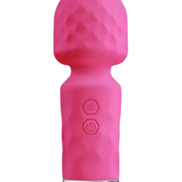Mini vibromasseur King Wand rose