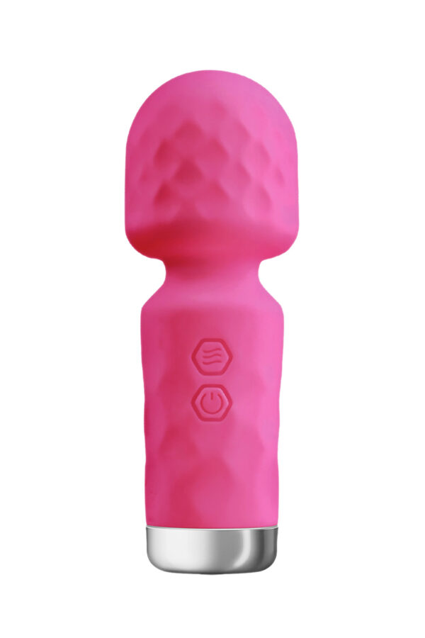 Mini vibromasseur King Wand rose - 94edenstreet.com - sexshop en ligne