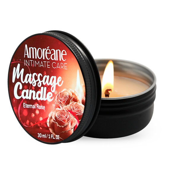 Bougie de massage Rose – Amoreane