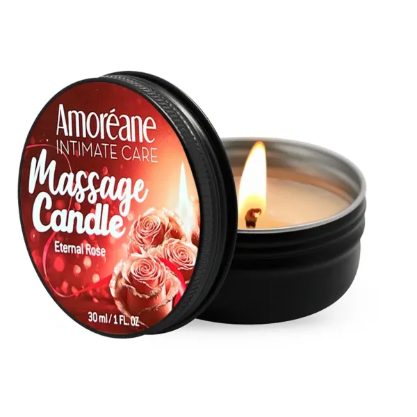 Bougie de massage Rose – Amoreane