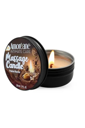 Bougie de massage Rocher Praliné – Amoreane - 94edenstreet.com - sexshop en ligne