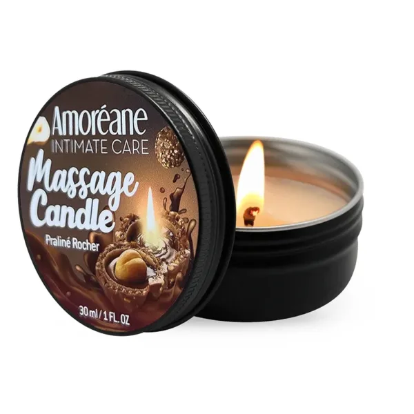 Bougie de massage Rocher Praliné – Amoreane