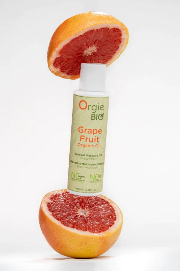 Huile de massage Bio au pamplemousse – Orgie - 94edenstreet.com - sexshop en ligne
