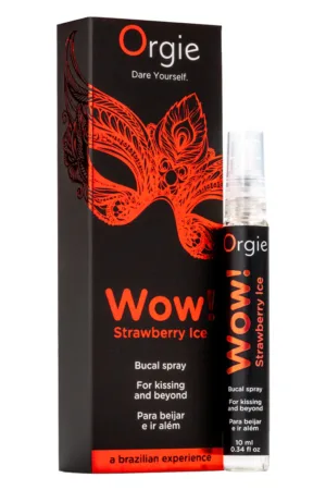 Spray buccal excitant Wow menthol fraise glaçé - 94edenstreet.com - sexshop en ligne