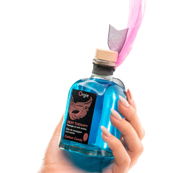 Huile de massage embrassable Sexy Therapy barbe à papa