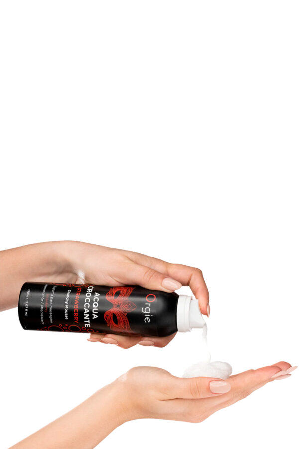 Mousse de massage effervescente Fraise 150ml - 94edenstreet.com - sexshop en ligne