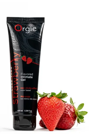 Lubrifiant eau Lube Tube fraise 100ml - 94edenstreet.com - sexshop en ligne