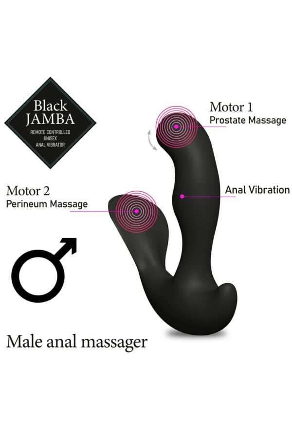 Stimulateur anal vibrant télécommandé unisexe - Black Jamba – Image 2