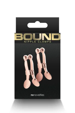 Pinces à tétons Bound rose gold - 94edenstreet.com - sexshop en ligne