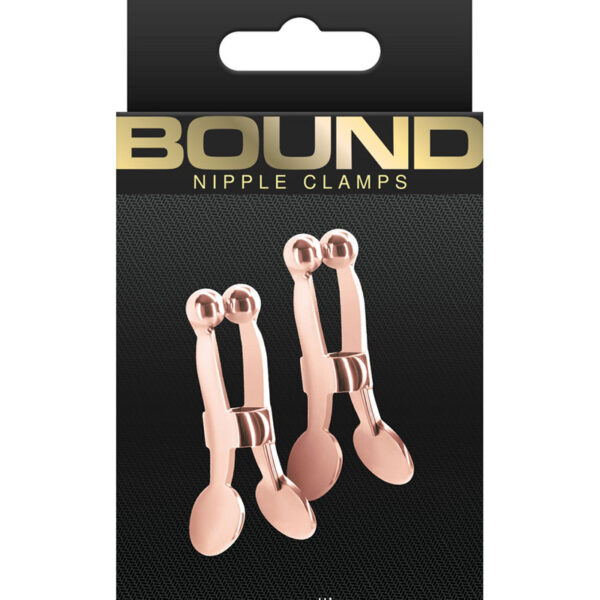 Pinces à tétons Bound rose gold