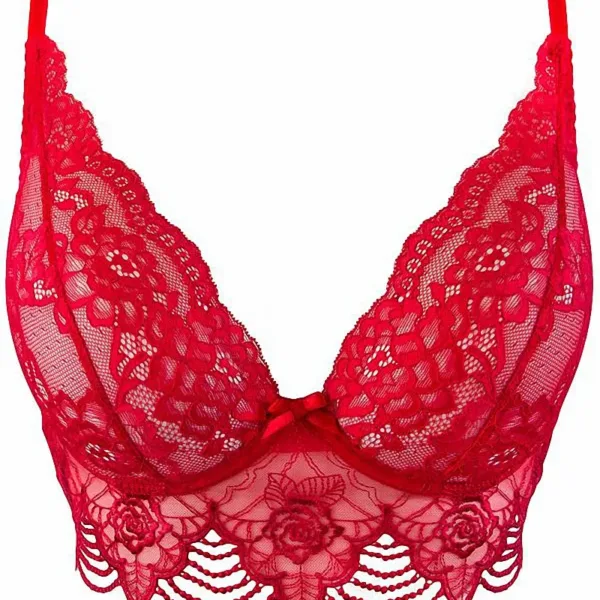 Soutien-gorge dentelle rouge V-9691 – Axami