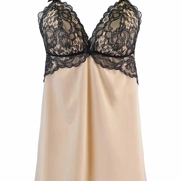 Nuisette en jersey beige V-10539 – Axami