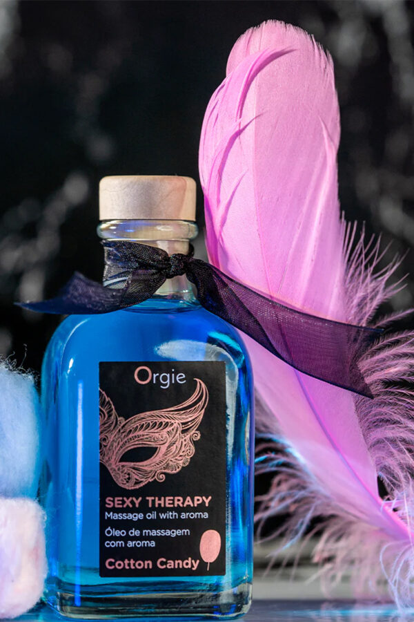 Huile de massage embrassable Sexy Therapy barbe à papa – Image 3
