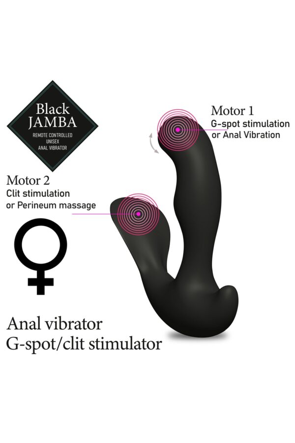 Stimulateur anal vibrant télécommandé unisexe - Black Jamba – Image 3