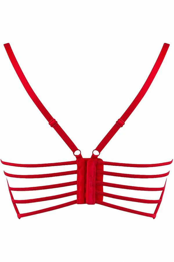 Soutien-gorge dentelle rouge V-9691 – Axami - 94edenstreet.com - sexshop en ligne
