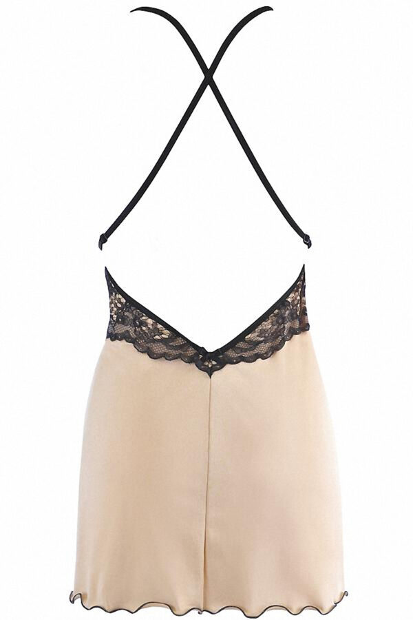 Nuisette en jersey beige V-10539 – Axami - 94edenstreet.com - sexshop en ligne