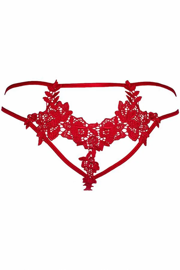 String rouge V-8868 – Axami - 94edenstreet.com - sexshop en ligne