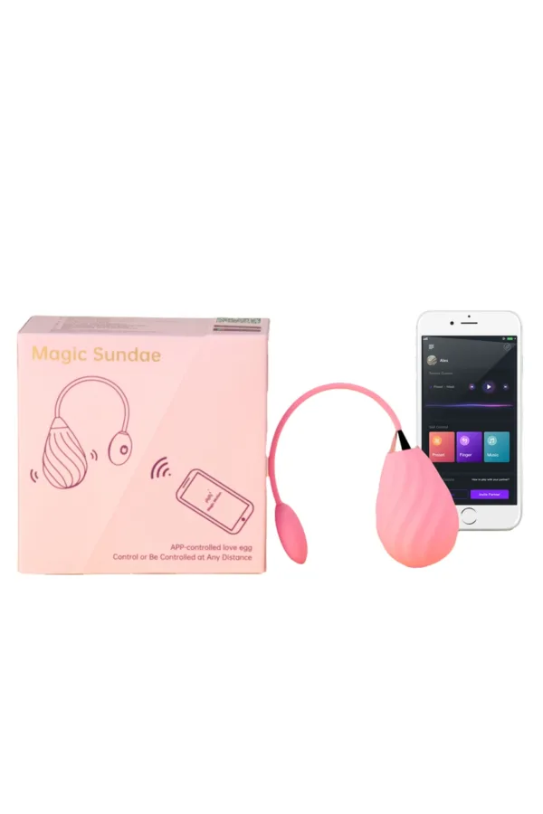 Oeuf vibrant connecté Magic Sundae rose – Magic Motion - 94edenstreet.com - sexshop en ligne