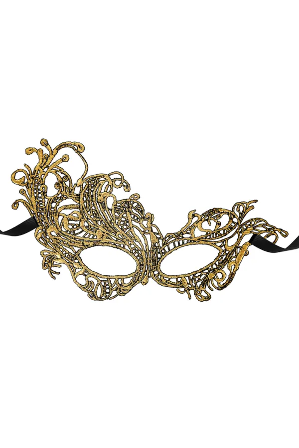 Loup broderie souple Aurore doré - 94edenstreet.com - sexshop en ligne