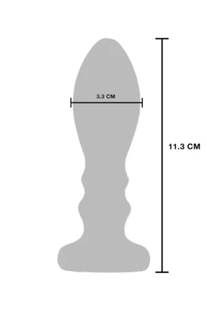 Plug vibrant en métal The Slider L - 94edenstreet.com - sexshop en ligne