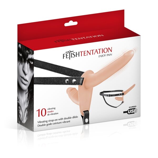 Double gode ceinture chair vibrant – Fetish Tentation