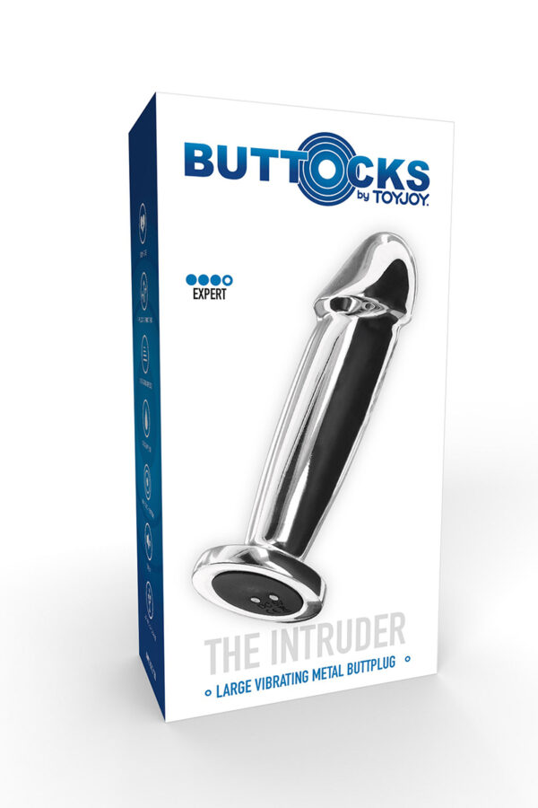 Plug vibrant en métal The Intruder - 94edenstreet.com - sexshop en ligne