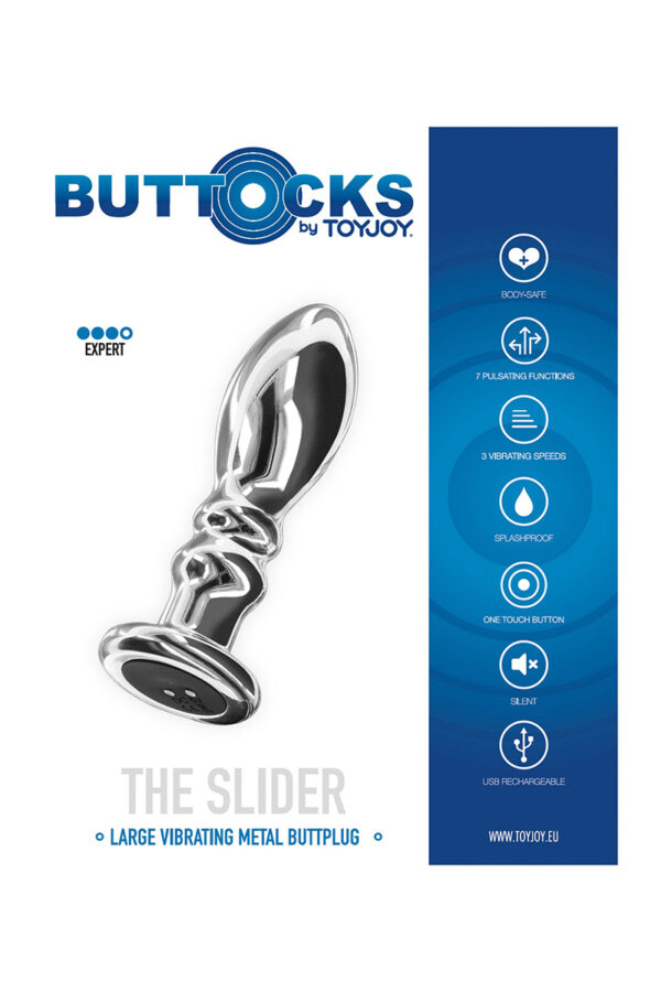Plug vibrant en verre The Shining - 94edenstreet.com - sexshop en ligne