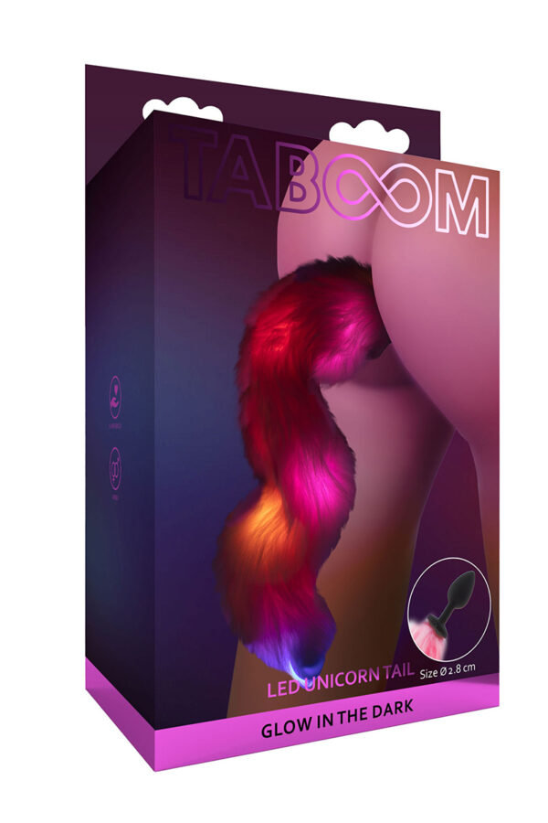 Plug anal Licorne avec queue lumineuse - Taboom – Image 4