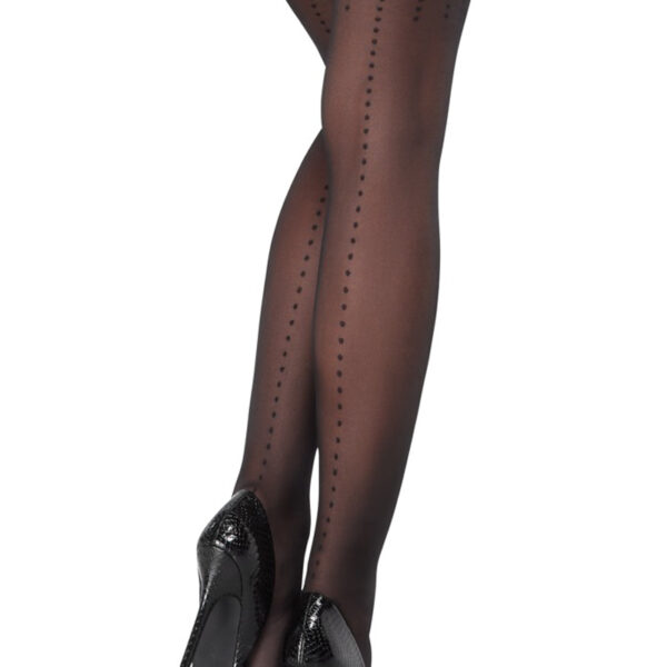 Bas autofixants noir Hold up 2 – Cotelli Legwear