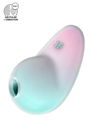 Stimulateur Pixie Dust air pulsé et vibrations – rose et menthe - 94edenstreet.com - sexshop en ligne