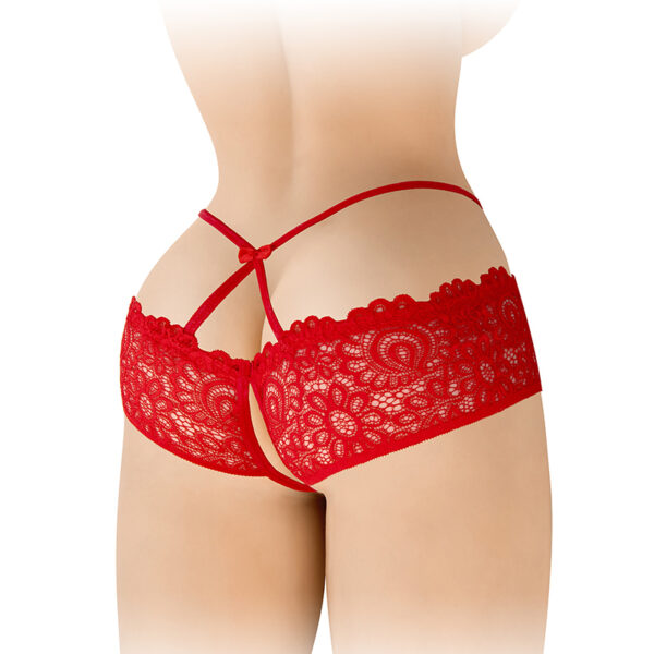 Culotte ouverte rouge Celia – Fashion Secret