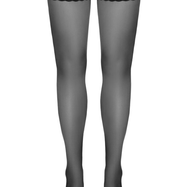 Bas autofixants noir Hold up – Cotelli Legwear