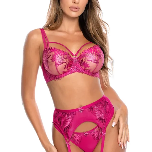 Porte-jarretelles Rose V-10252 – Axami