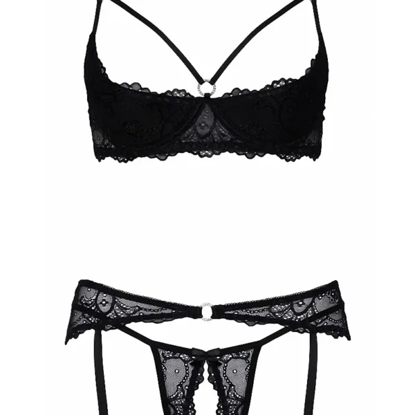 Ensemble lingerie ouverte noir – Cotelli Lingerie