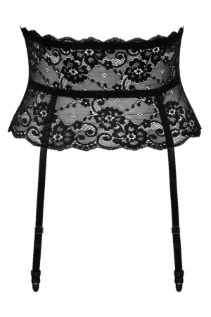 Ceinture porte-jarretelles noir – Cottelli Lingerie - 94edenstreet.com - sexshop en ligne